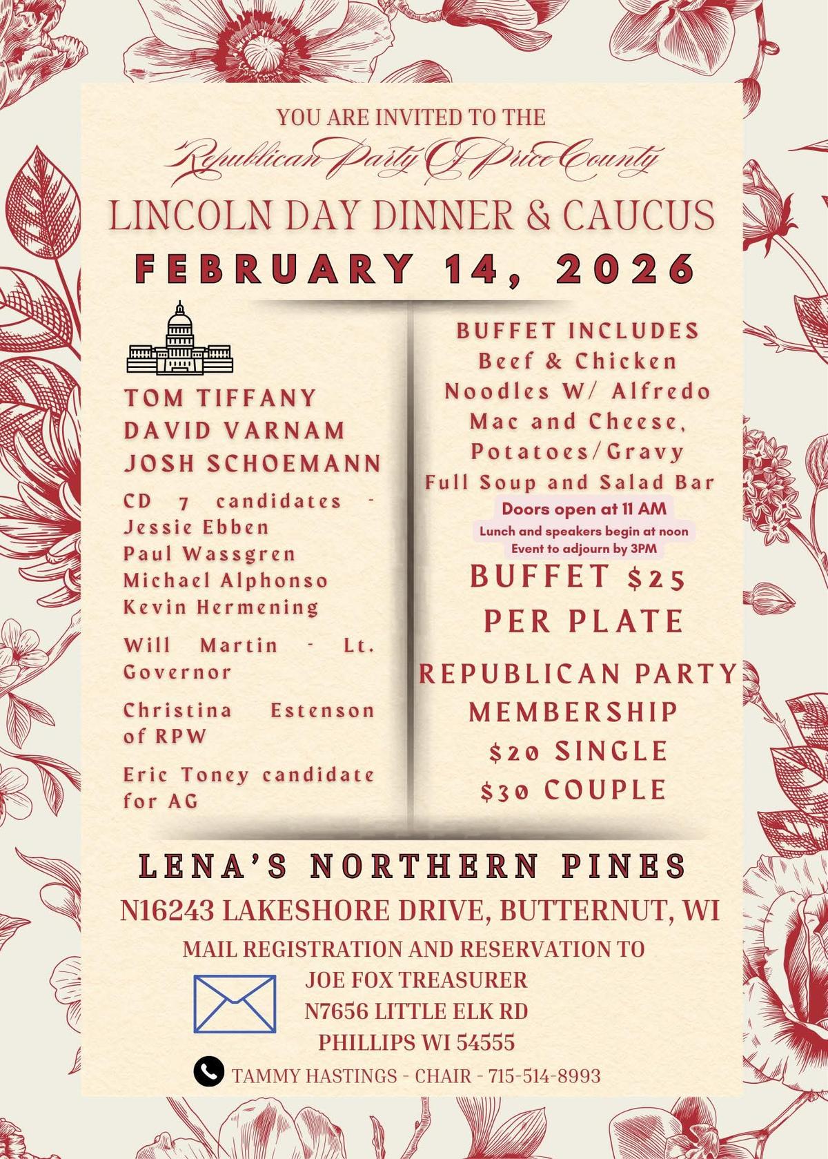 Lincoln Day Dinner and Caucus