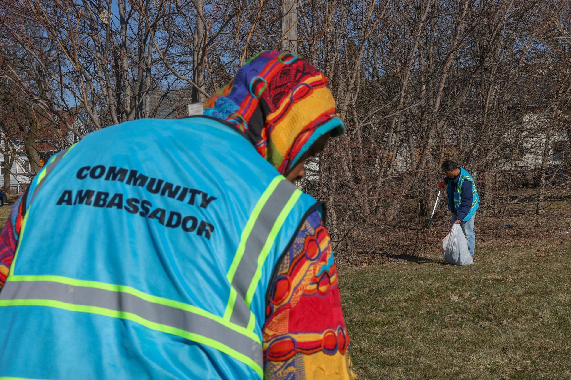 North Avenue Community Ambassadors lead neighborhood cleanup at Legacy Garden
