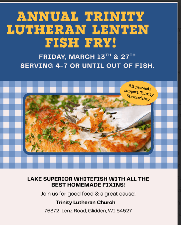 Annual Trinity Lutheran Church Fish Fry