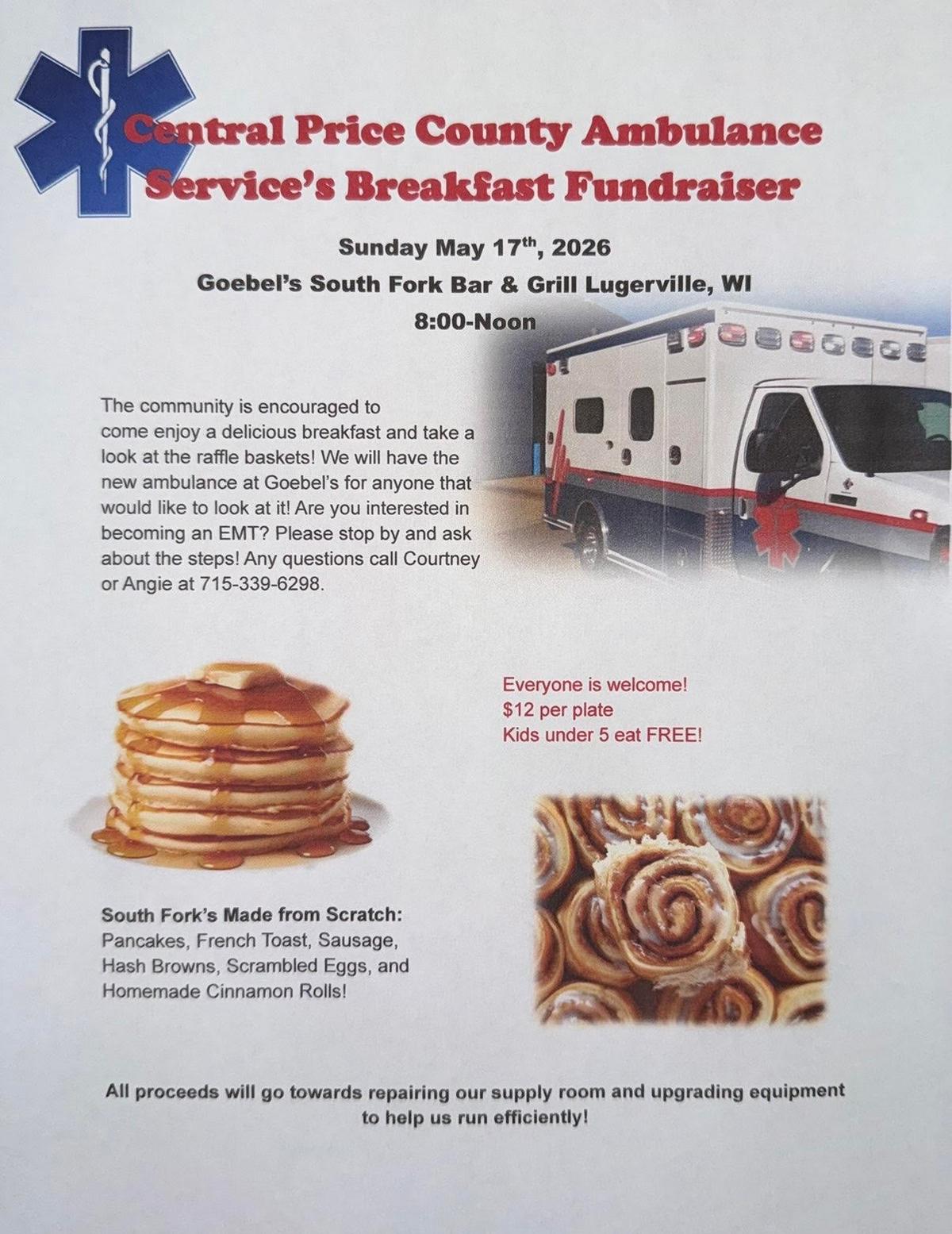 Breakfast Fundraiser for Ambulance Service