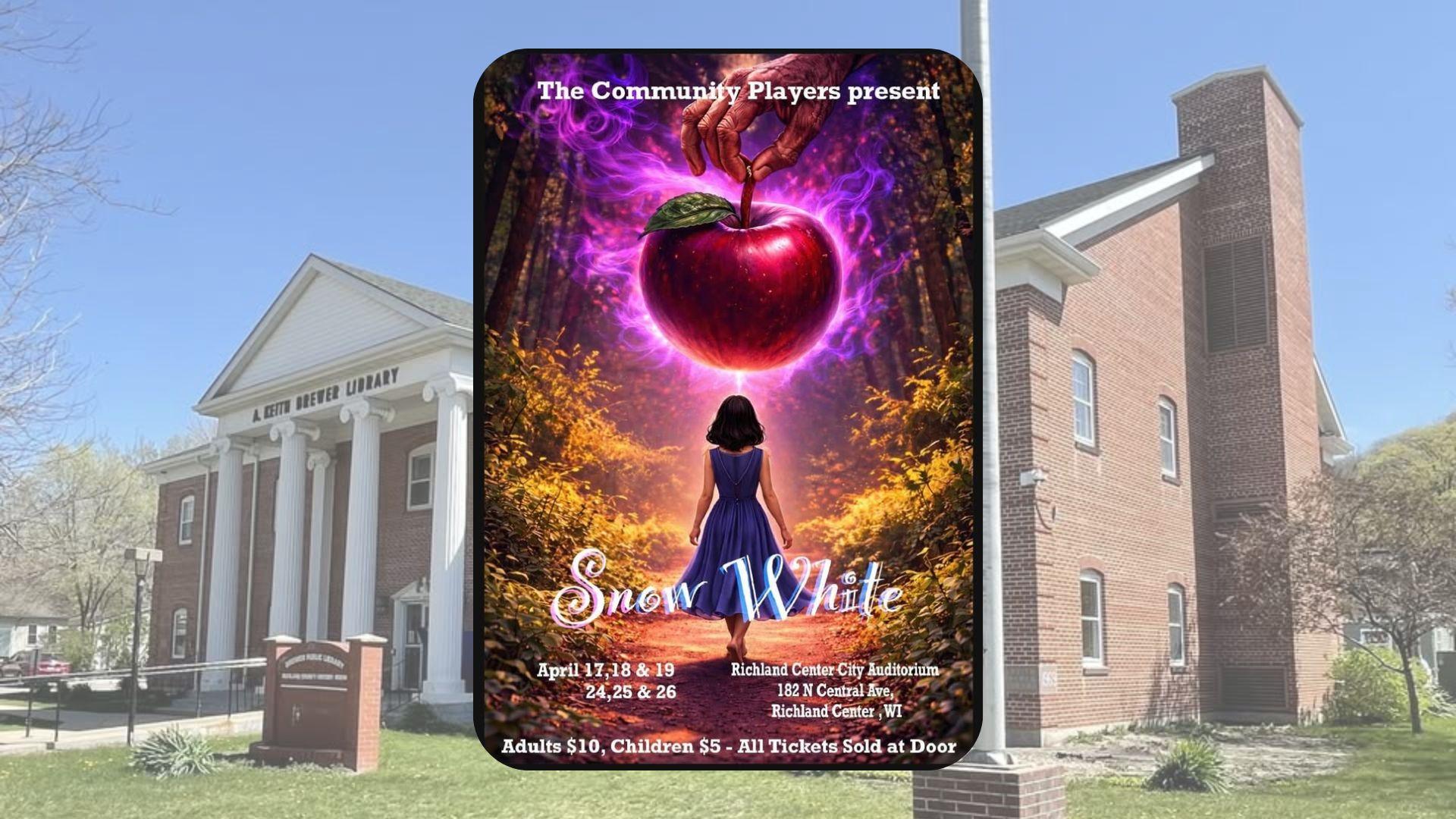 Cast members of “Snow White” will be at the Brewer Public Library for Story Hour on April 11